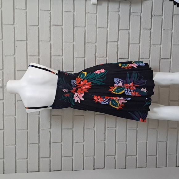 Old Navy Black Floral Spaghetti Strap Mini Dress. Size XS NWOT - Picture 5 of 10